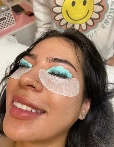 Process of a lash lift example 1 by Aesthetically Speaking in Reno, Nevada.